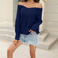 European And American Leisure Versatile Knitted Top