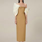 Bow French Elegant High Waist Dress