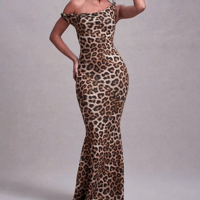 Leopard Print Summer Bodycon Dress