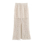 Summer Women's European And American Round Neck Crocheted Knitted Vest Skirt Suit