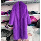 Women's Fashion Winter Leather Fur Coat