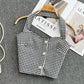 Fashionable Houndstooth Camisole Design Sense