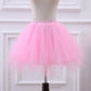 Women's Boneless Color Performance Activity Puffy Ballet Gauze Skirt