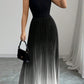 Women's Casual Crew-neck Sleeveless Gradient-color Dress