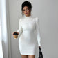 Women's Turtleneck Long Sleeve Dress Sweater