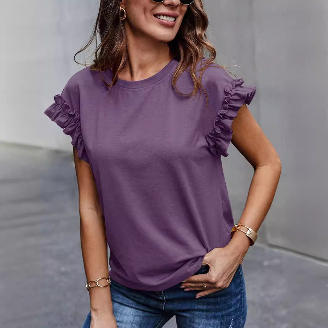 Stylish Sweet All-match Top T-shirt