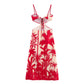 Women's Fashion Simple Vacation Style Sling Dress