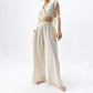Double-layer Gauze Trousers High Waist Thin Cotton Wide Leg Pants
