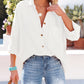 Women's Fashion Polo Collar Pocket Candy Color Shirt Top
