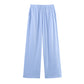 Pleated Cardigan Suit Jacket Wide Leg Pants Suit