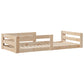 solid wood bed without mattress, pine wood