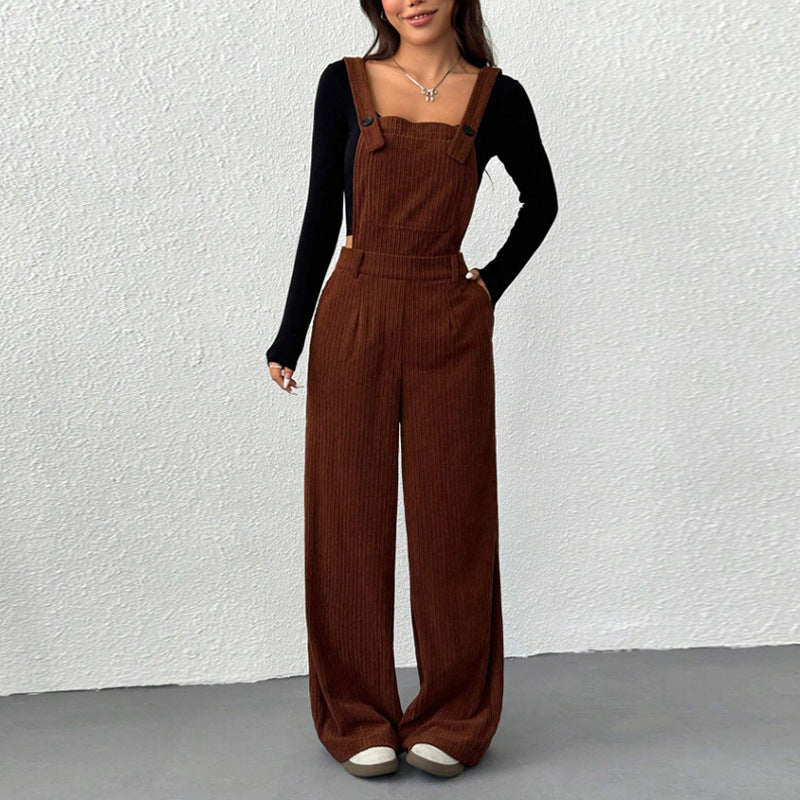 Fashion Corduroy Overalls For Women