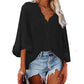 Ladies Bell Sleeve V Neck Lace Shirt