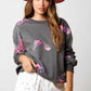 Women's Valentine's Day Sequined Long-sleeved Sweater
