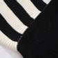 Plus Size Stripe Contrast Color V-neck Long-sleeve Knitwear
