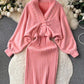 Women's Two-Piece Set V-Neck Slip Dress