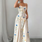 Womens Casual Minimalist Floral Halter Dress