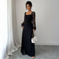 Long Sleeve Dress Dress Elegant Graceful Dress Polyester Dress