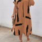 Women's Long Dress V-neck Short Sleeve Printed Loose