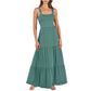 Robe sans manches à bretelles spaghetti et poches pour femme