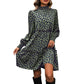 Leopard Print Long Sleeve Dress