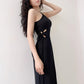 Robe élégante à découpes et dos nu pour femme