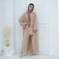 Women's Turkish Solid Color Three-piece Set Suit