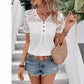 Women's Fashion Solid Color Lace Casual Shirt