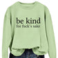 All-matching Women's Letter Simplicity Top