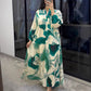 Loose Casual Long Sleeves Temperament V-neck Dress