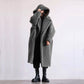 Manteau mi-long en fausse fourrure pour femme, style décontracté, automne et hiver