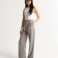Pocket High Waist Wide-leg Casual Pants Women