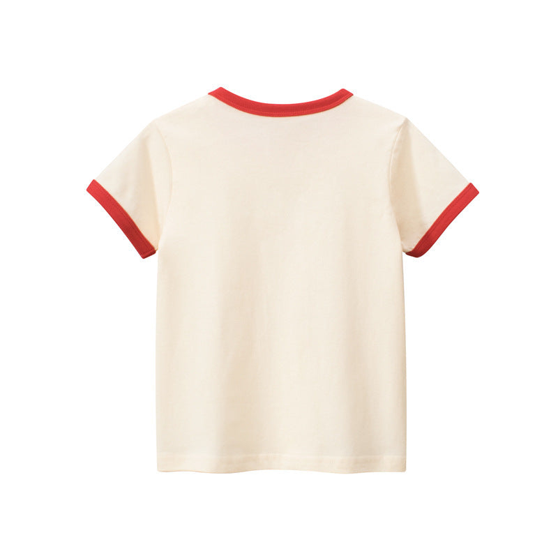 Girls' Korean-style Short-sleeved T-shirt Baby Clothes