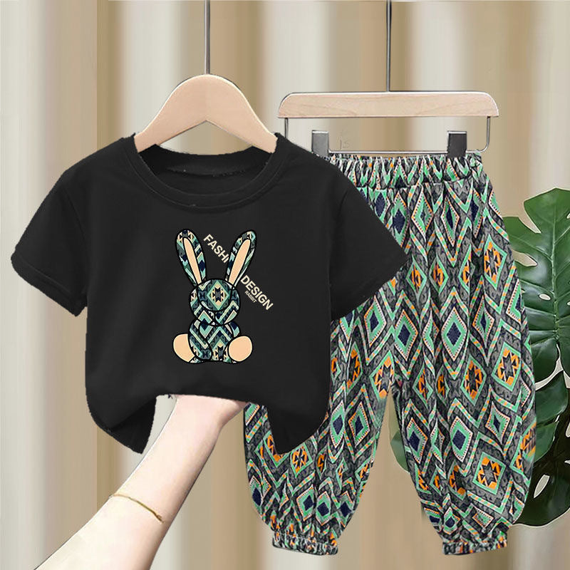 Children's Summer Thin T-shirt Blouse And Pants