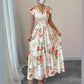 European And American-style Printed Sleeveless Dress