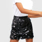 Jupe fourreau slim à paillettes pour femme