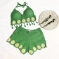 Vacation Style Woven Cutout Sling Slimming Shorts Suit