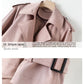 Short British Loose Drooping Coat