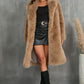 Thickened Long Section Suit Collar Mid-length Plush Fur Coat