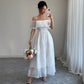 Resort-style French Ruffled Off-shoulder Womens Dress
