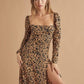 Fashion Printed Temperament Commute Pullover High Waist Dress Women