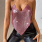 Summer Solid Color Slim Fit Backless Camisole