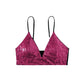 Multi-Color V-neck Split Swimsuit With Chest Pad