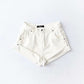 Fashion Five-color Elastic Waist Rolled Edge Denim Shorts Women