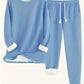 Solid Color Casual And Comfortable Thermal Quilted Homewear Suits