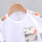 Vêtements décontractés pour enfants pour garçons, shorts décontractés à manches courtes