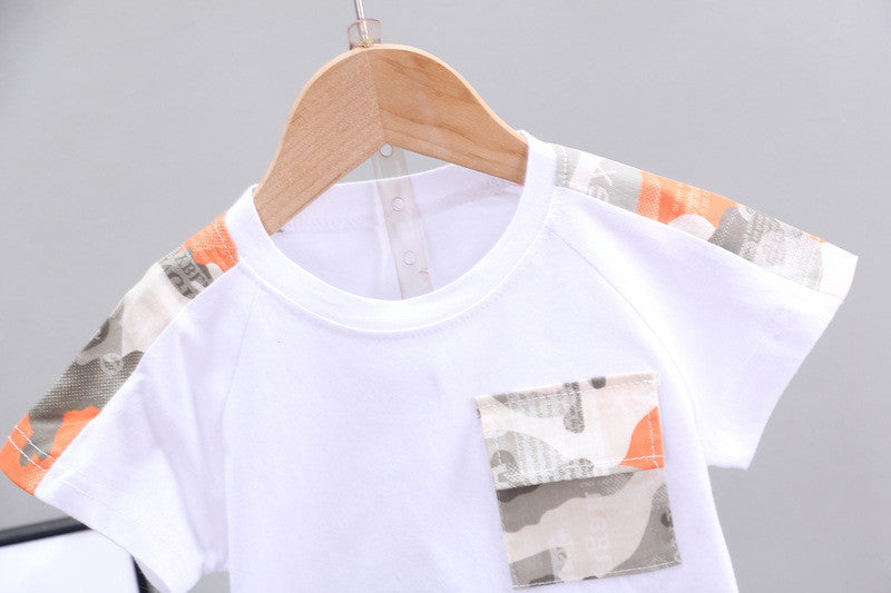 Vêtements décontractés pour enfants pour garçons, shorts décontractés à manches courtes