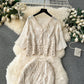 Bohemian Vintage Crochet Openwork Cardigan With A Versatile Skirt