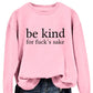 All-matching Women's Letter Simplicity Top