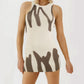 Women's Sleeveless Backless Lace Up Dress